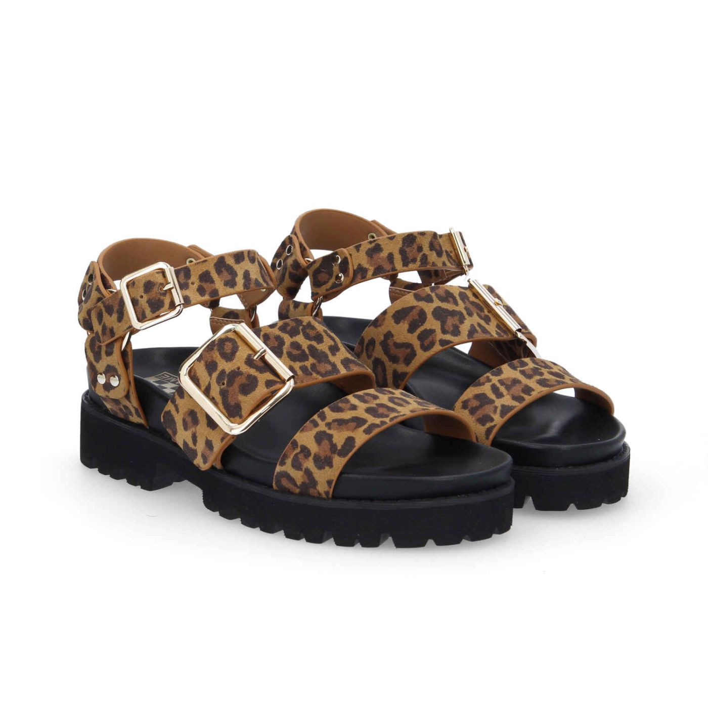 JUNE ANKLE W - SUEDE LEO - BEIGE